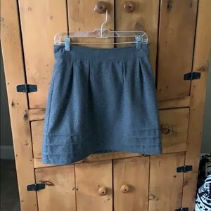 Grey wool skirt
